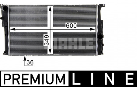 Radiator apa - Radiator motor potrivit BMW Seria 3 (F30, F80) 3.0H