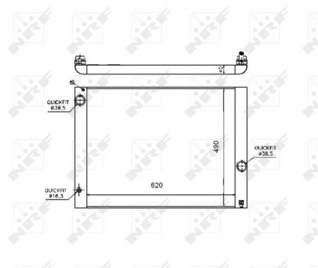 Radiator apa - Radiator motor potrivit BMW Seria 5 (E60), 5 (E61), 6 (E63), 6 (E64), 7 (E65, E66, E67) 3.0-6.0