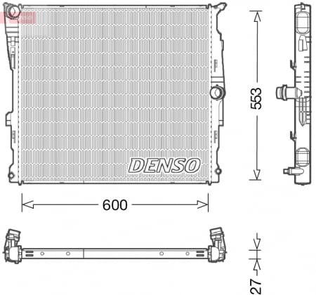 Radiator apa - Radiator motor potrivit BMW X3 (F25) 3.0