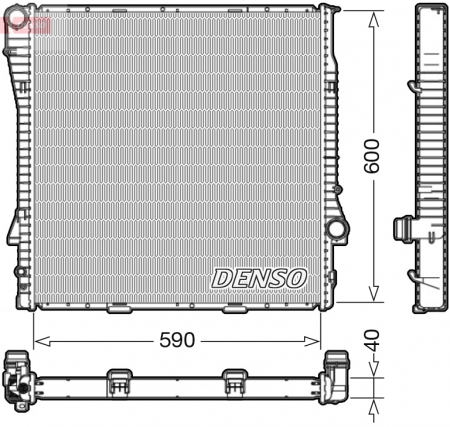 Radiator apa - Radiator motor potrivit BMW X5 (E53) 3.0-4.8