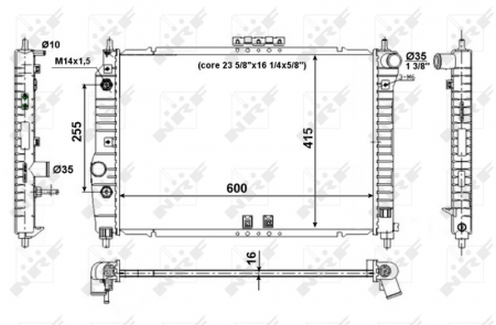 Radiator motor potrivit CHEVROLET AVEO / KALOS; DAEWOO KALOS 1.4/1.5 [2]