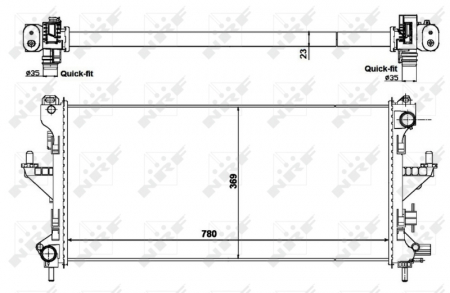 Radiator motor potrivit CITROEN JUMPER; FIAT DUCATO; PEUGEOT BOXER 2.3D/3.0CNG/3.0D [2]