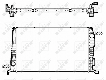 Radiator apa - Radiator motor potrivit DACIA DUSTER, DUSTER/SUV 1.5D
