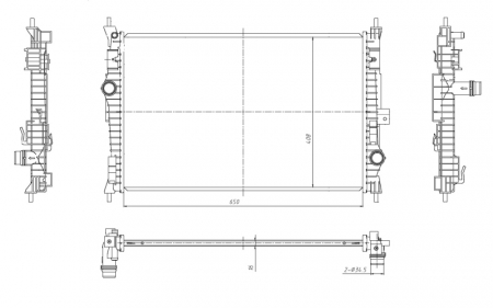 Radiator motor potrivit DS DS 4 II, DS 7; CITROEN BERLINGO, BERLINGO/MINIVAN, C4 GRAND PICASSO II, C4 PICASSO II, C4 SPACETOURER, C5 AIRCROSS, GRAND C4 SPACETOURER, JUMPY 1.2-Electric [2]