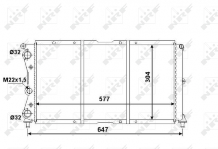 Radiator apa - Radiator motor potrivit FIAT PUNTO 1.4