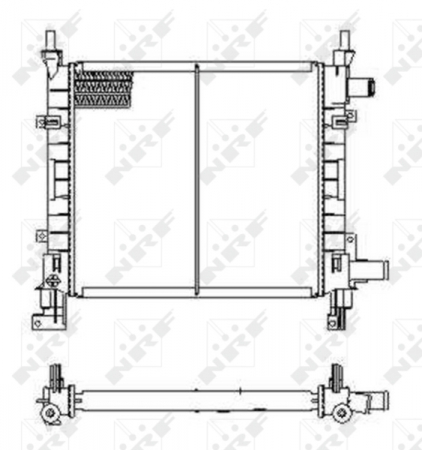 Radiator apa - Radiator motor potrivit FORD KA 1.3