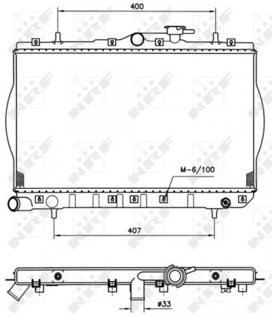 Radiator apa - Radiator motor potrivit HYUNDAI ACCENT, ACCENT I 1.3/1.5