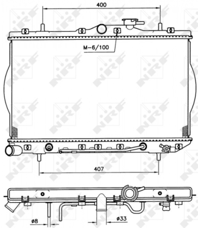 Radiator apa - Radiator motor potrivit HYUNDAI ACCENT, ACCENT I 1.3/1.5