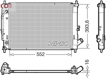 Radiator apa - Radiator motor potrivit HYUNDAI ELANTRA V 1.6