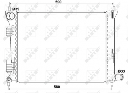 Radiator apa - Radiator motor potrivit HYUNDAI I20 I, VELOSTER; KIA RIO III 1.2-1.6