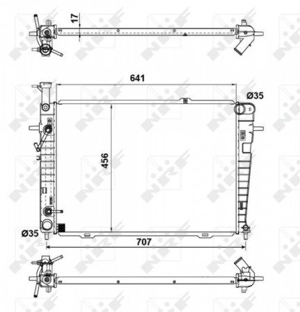 Radiator motor potrivit HYUNDAI TUCSON; KIA SPORTAGE II 2.0/2.7 [2]