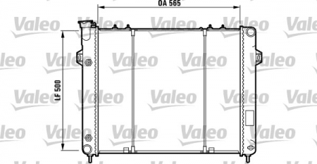 Radiator apa - Radiator motor potrivit JEEP CHEROKEE, GRAND CHEROKEE I, GRAND CHEROKEE II 4.0