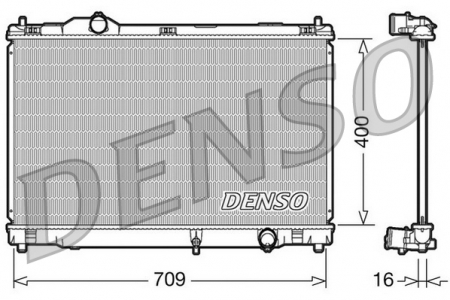 Radiator apa - Radiator motor potrivit LEXUS GS 3.0/3.5H
