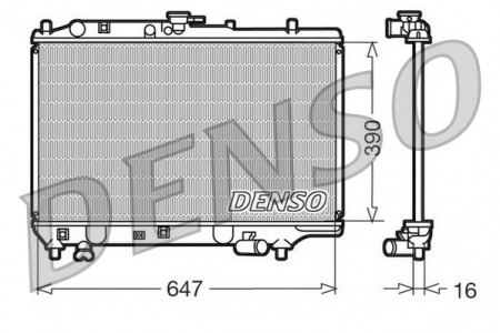 Radiator apa - Radiator motor potrivit MAZDA 323 C IV, 323 F IV, 323 III, 323 S IV; SAAB 900 II 1.3-2.3