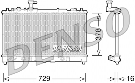 Radiator apa - Radiator motor potrivit MAZDA 6 2.3