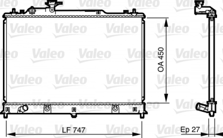 Radiator apa - Radiator motor potrivit MAZDA CX-7 2.3