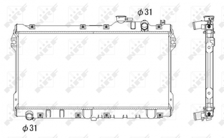 Radiator apa - Radiator motor potrivit MAZDA MX-5 I 1.6/1.8