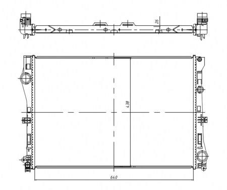 Radiator motor potrivit MERCEDES C (A205), C (C205), C (W205), C T-MODEL (S205), E (A238), E (C238), E (W213), E ALL-TERRAIN (S213), E T-MODEL (S213), GLC (C253), GLC (X253) 1.6-3.0 [2]