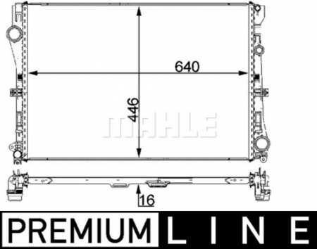 Radiator apa - Radiator motor potrivit MERCEDES C (A205), C (C205), C (W205), C T-MODEL (S205), E (A238), E (C238), E (W213), E T-MODEL (S213) 1.5H-2.2DH
