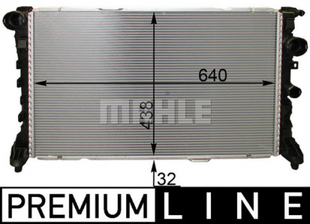 Radiator apa - Radiator motor potrivit MERCEDES C (C204), C (W204), C T-MODEL (S204), CLS (C218), CLS SHOOTING BRAKE (X218), E (W212), E T-MODEL (S212), SL (R231), SLK (R172), SLS AMG (C197) 5.5/6.0/6.2