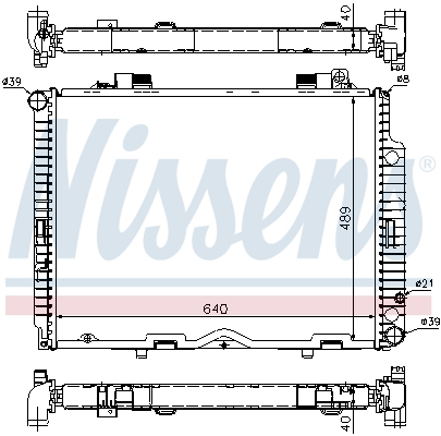Piese Auto - Radiator motor potrivit MERCEDES E (W210), E T-MODEL (S210) 2.5D