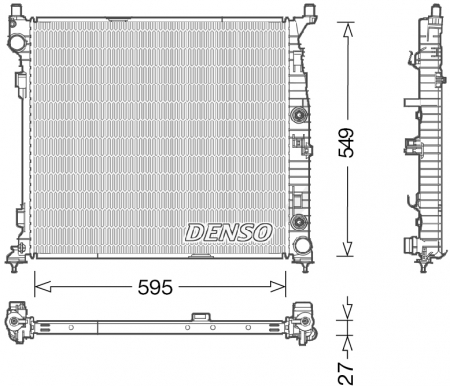 Radiator apa - Radiator motor potrivit MERCEDES GLE (W166), M (W166) 2.2D-5.5