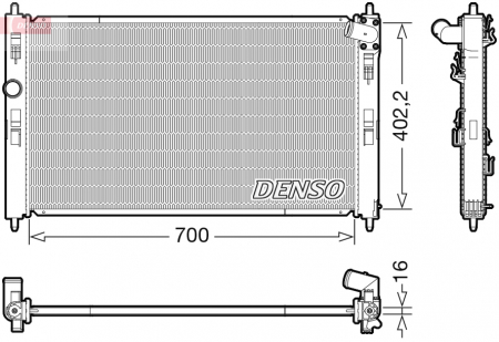 Radiator apa - Radiator motor potrivit MITSUBISHI ASX 1.6