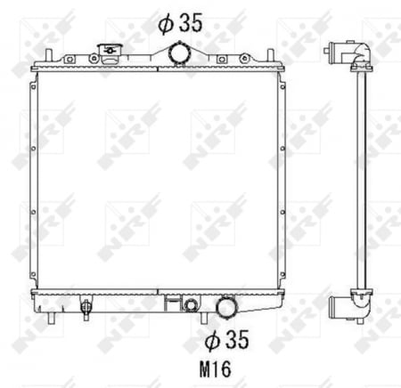 Radiator apa - Radiator motor potrivit MITSUBISHI COLT IV, LANCER IV, LANCER V 1.3