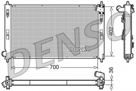 Radiator apa - Radiator motor potrivit MITSUBISHI OUTLANDER II 2.2D