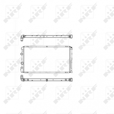 Radiator apa - Radiator motor potrivit NISSAN KUBISTAR; OPEL MOVANO; RENAULT MASTER II 1.5D-2.8D