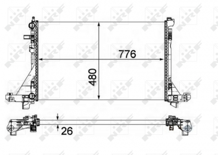 Radiator motor potrivit NISSAN NV400; OPEL MOVANO B; RENAULT MASTER III 2.3D [2]