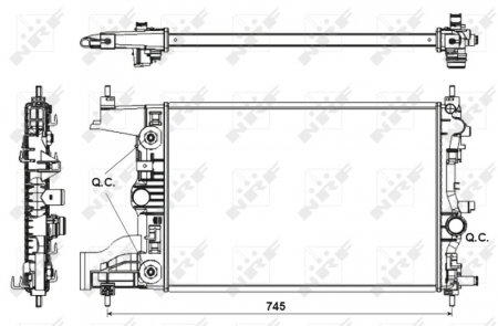 Radiator motor potrivit OPEL ASTRA J 1.6 [2]