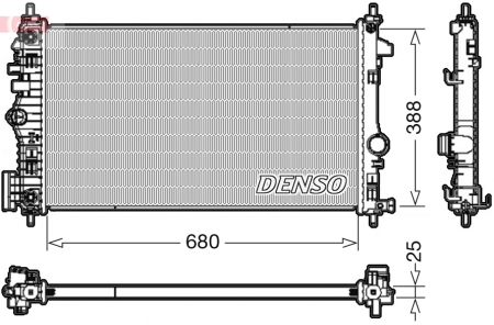 Radiator apa - Radiator motor potrivit OPEL INSIGNIA A 2.0D