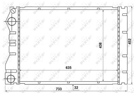 Radiator apa - Radiator motor potrivit RENAULT AVANTIME, ESPACE III 2.0/2.2D