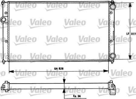 Radiator apa - Radiator motor potrivit SEAT CORDOBA, CORDOBA VARIO, IBIZA II, INCA, LEON, TOLEDO II; VW CADDY II, CADDY II/MINIVAN, GOLF III, POLO, POLO III CLASSIC 1.0-2.0