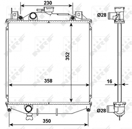Radiator motor potrivit SUZUKI SWIFT, SWIFT II 1.0/1.3 [2]
