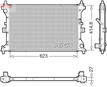 Radiator apa - Radiator motor potrivit SUZUKI SX4 S-CROSS, VITARA 1.6D