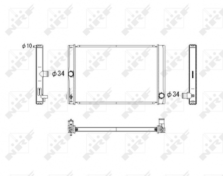 Radiator motor potrivit TOYOTA AURIS, COROLLA 1.4D/2.0D [1]