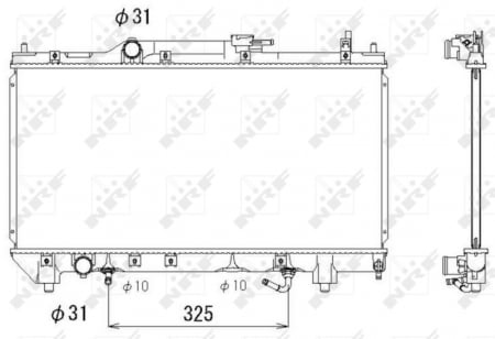 Radiator apa - Radiator motor potrivit TOYOTA AVENSIS 1.8