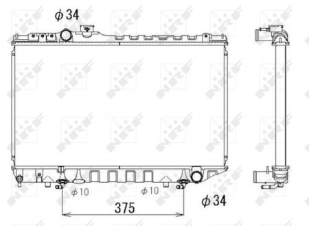 Radiator apa - Radiator motor potrivit TOYOTA SUPRA 3.0