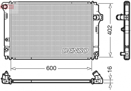 Radiator apa - Radiator motor potrivit TOYOTA YARIS 1.5H