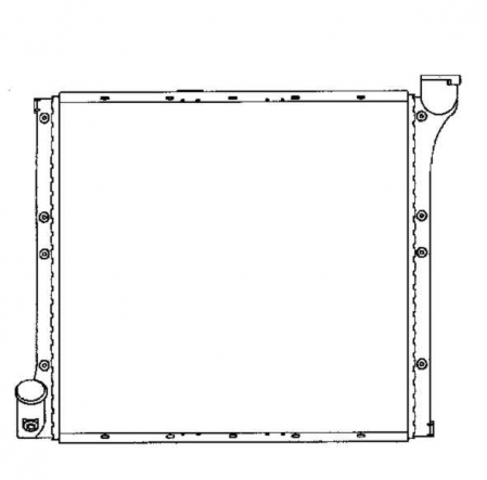 Radiator apa - Radiator motor potrivit VW LT 28-35 I, LT 40-55 I 2.4/2.4D