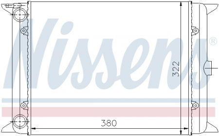 Radiator apa - Radiator racire motor potrivit AUDI 50; VW GOLF I, POLO, SCIROCCO 0.9/1.1/1.3