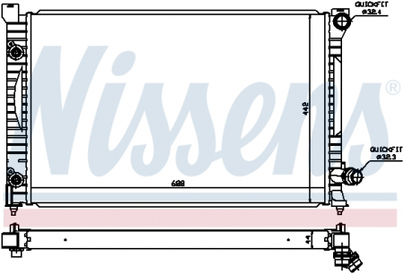Radiator apa - Radiator racire motor potrivit AUDI A6 C5 4.2