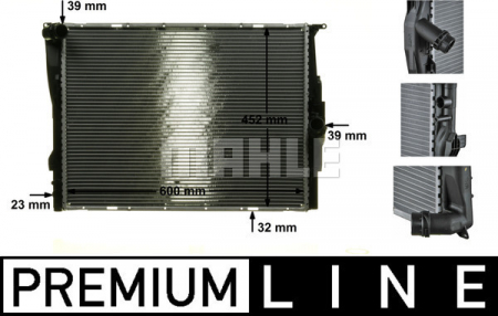 Piese Auto - Radiator racire motor potrivit BMW Seria 1 (E81), 1 (E82), 1 (E87), 1 (E88), 3 (E90), 3 (E91), 3 (E92), 3 (E93), X1 (E84), Z4 (E89) 1.6-3.0