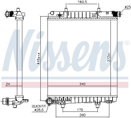 Radiator racire motor potrivit CITROEN C1 II; PEUGEOT 108; TOYOTA AYGO 1.2 [2]