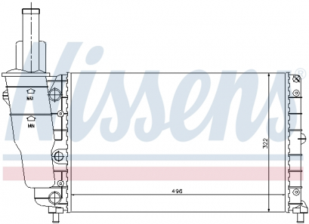 Radiator racire motor potrivit FIAT PUNTO; LANCIA Y 1.2 [2]