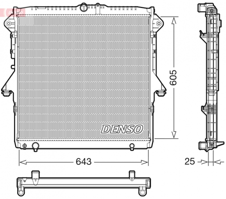 Radiator apa - Radiator racire motor potrivit FORD RANGER 3.2D 04.11-