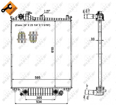 Radiator apa - Radiator racire motor potrivit FORD USA EXPLORER 4.0/4.6