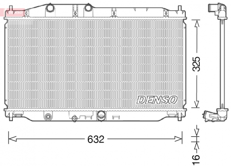 Radiator apa - Radiator racire motor potrivit HONDA CIVIC IX 1.4